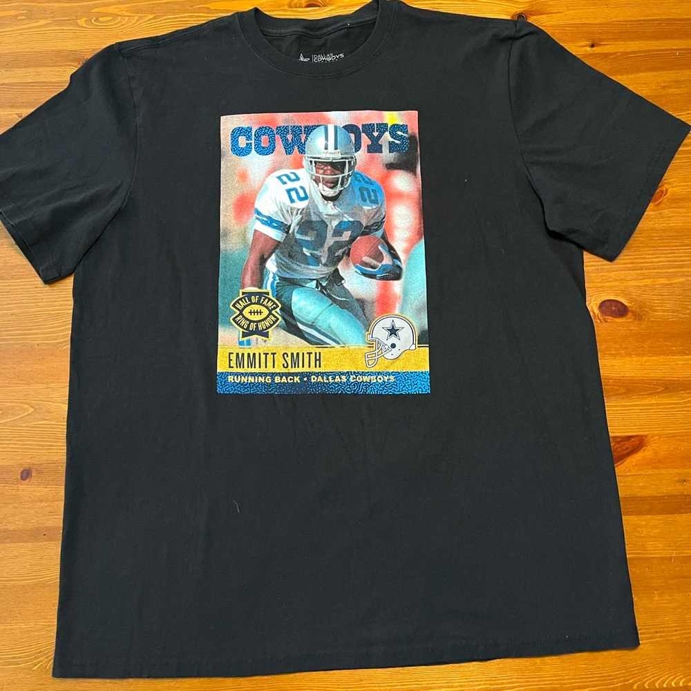 Dallas Cowboys Authentic Emmitt Smith Short Sleeve T Shirt  Mens Xl